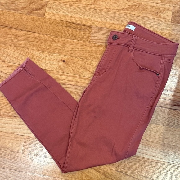 Kensie Pants - Kensie Rust Red Skinny Jeans